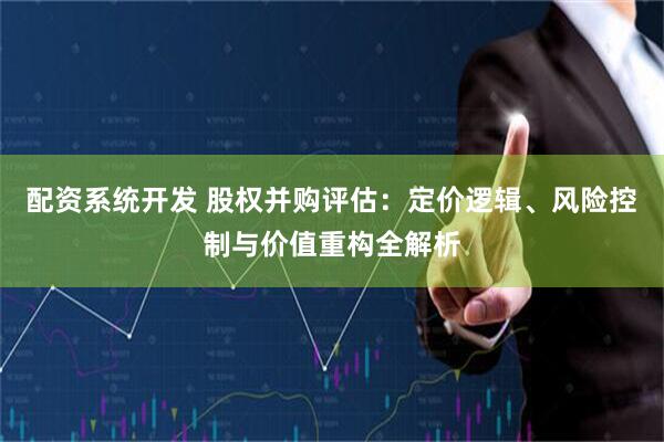 配资系统开发 股权并购评估：定价逻辑、风险控制与价值重构全解析